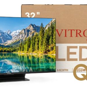 Vitron HTC3288QS, 32 inch QLED Smart Android TV, QLED Smart TV, Android TV, Q LED - Black